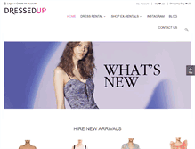 Tablet Screenshot of dressedup.com.au